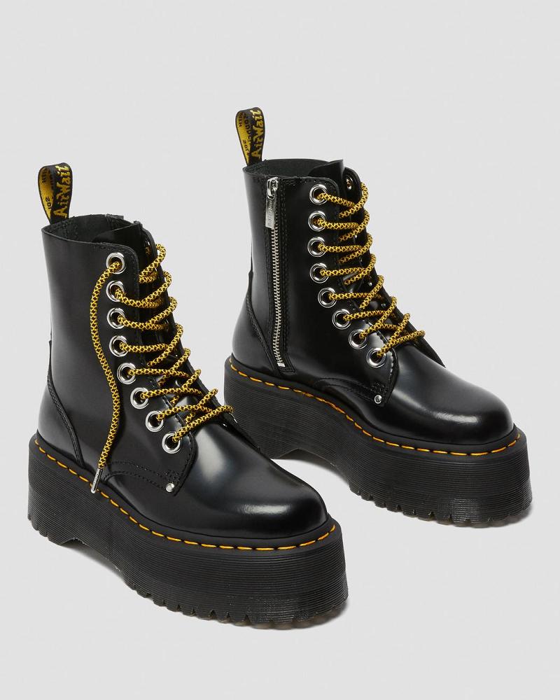 Dr Martens Jadon Max Platform Laarzen Dames Zwart | NL 541KOR